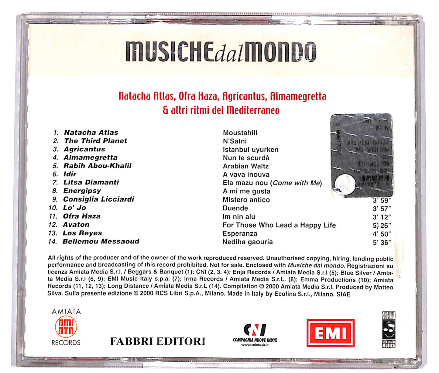 EBOND Mediterraneo E Medio Oriente - Mediterraneo - EDITORIALE CD CD039642