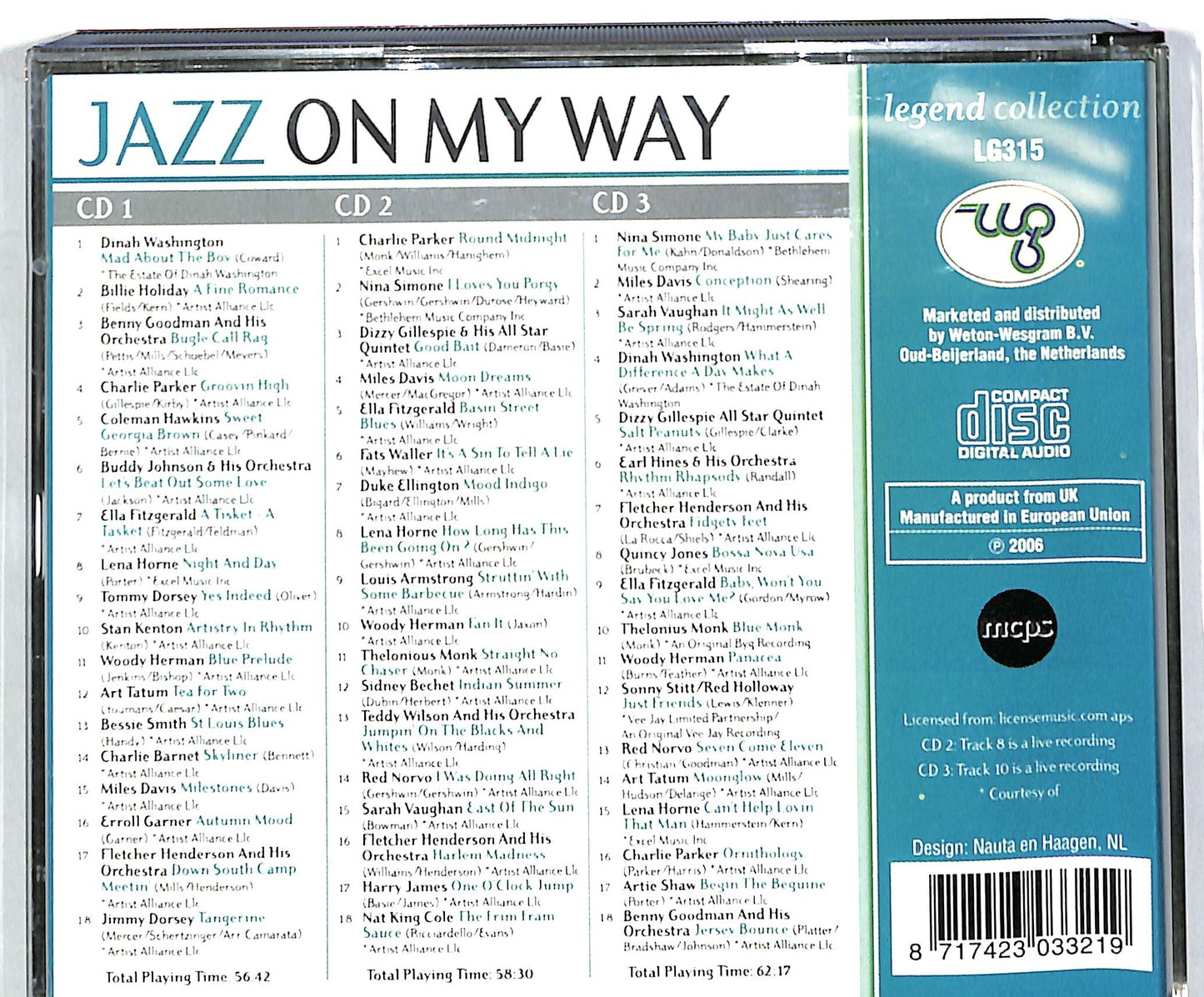 EBOND Jazz On My Way: Legend Collection 3CD CD039702
