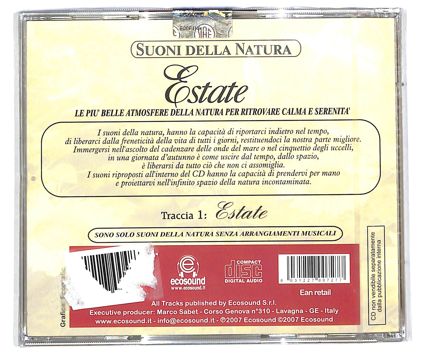 EBOND Suoni della Natura: Estate CD CD039725
