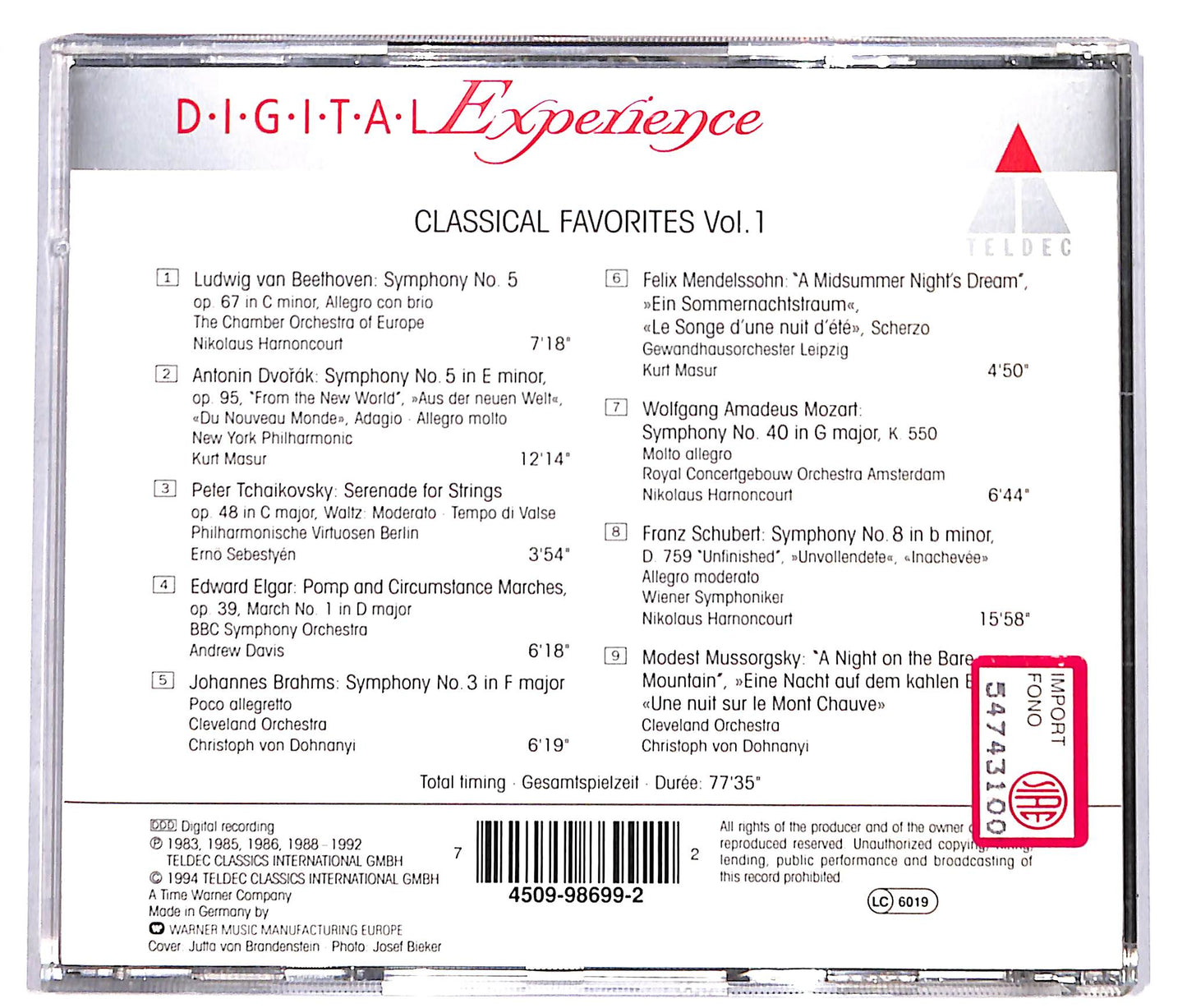 EBOND classical favorites vol. 1 CD CD039852