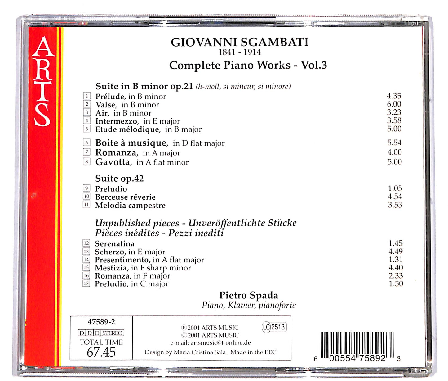 EBOND Piano Works Vol. 3 CD CD040006