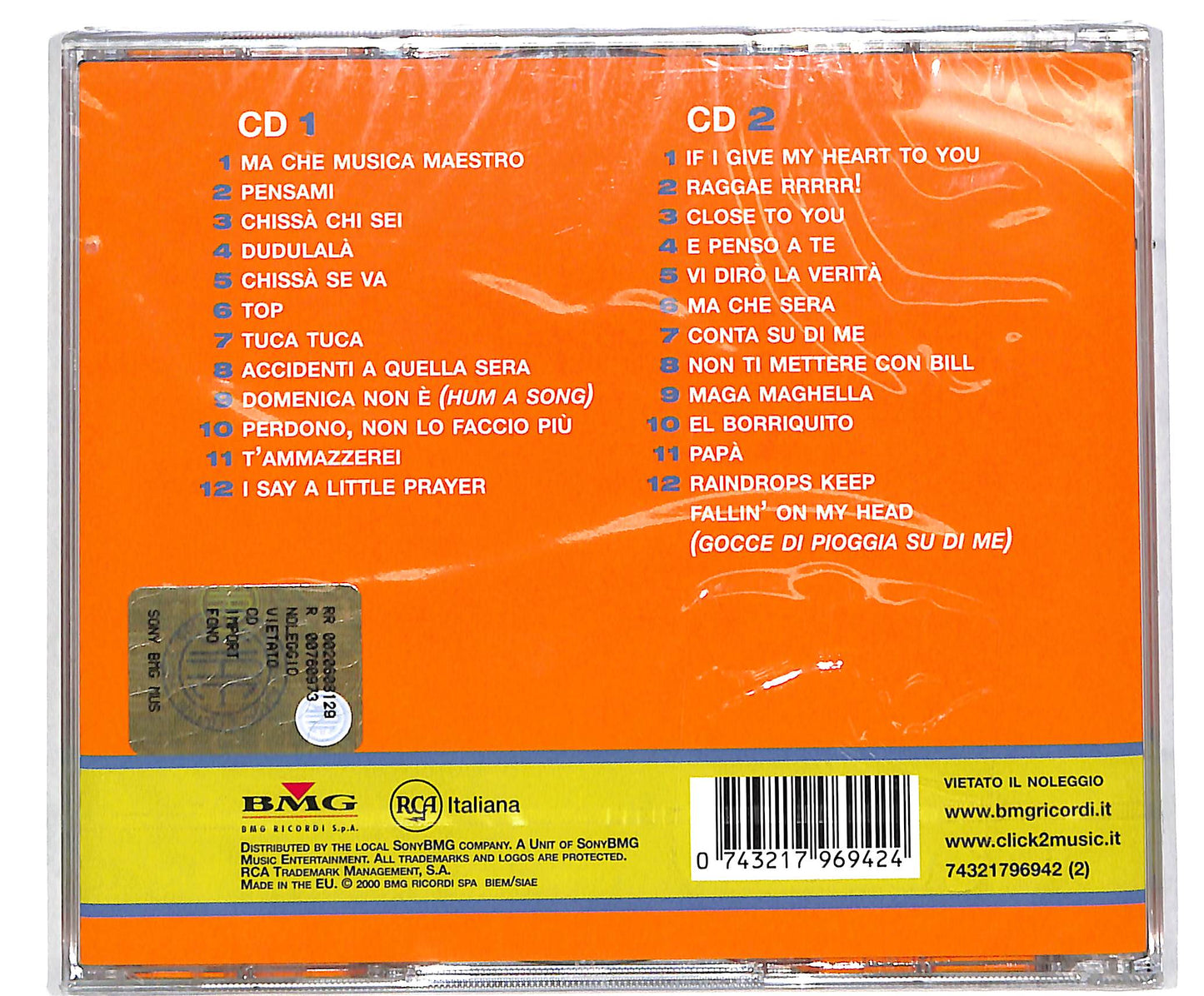 EBOND Raffaella Carra - I Grandi Successi Originali CD CD040150