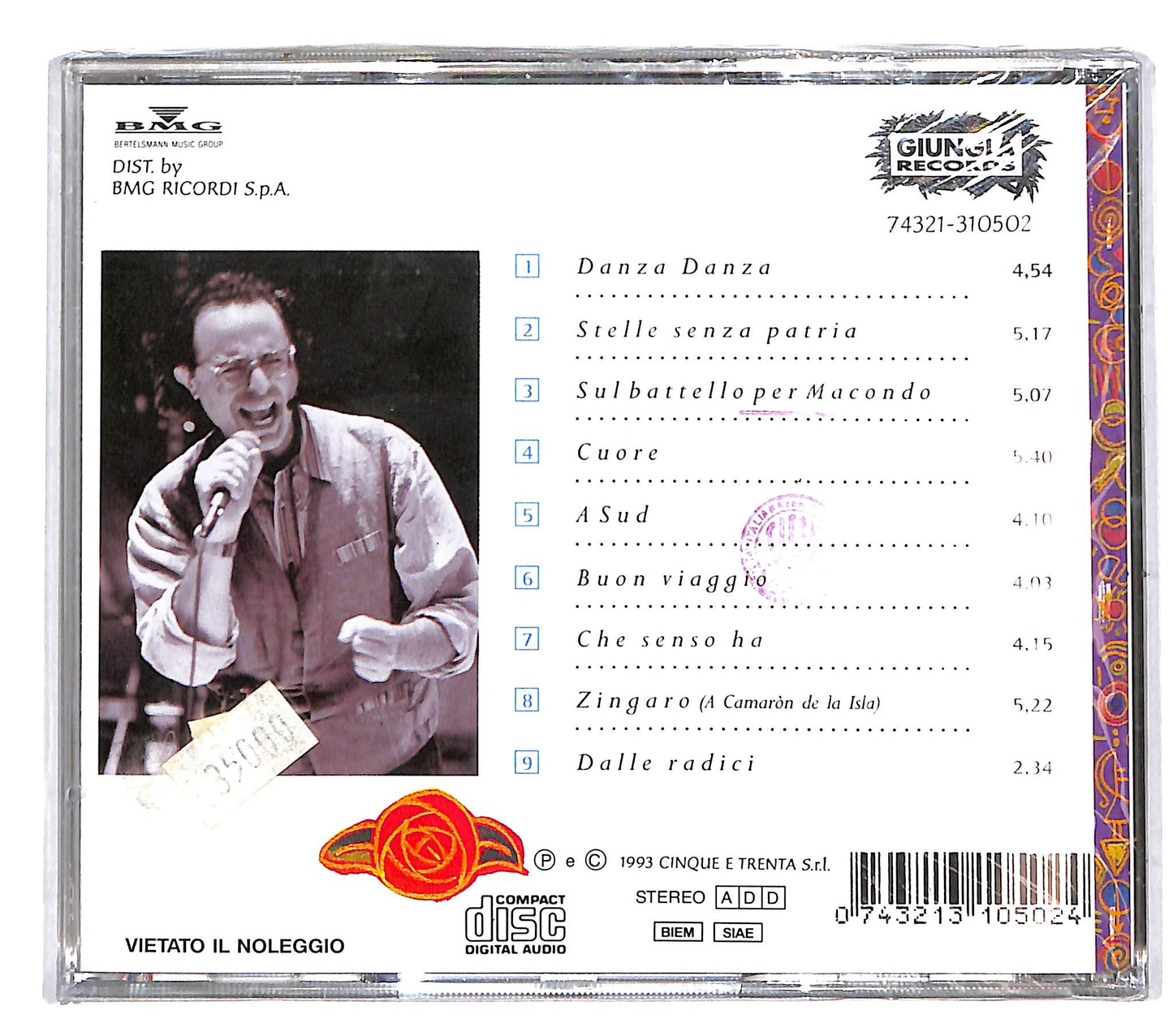 EBOND Eduardo De Crescenzo - Danza Danza CD CD040333