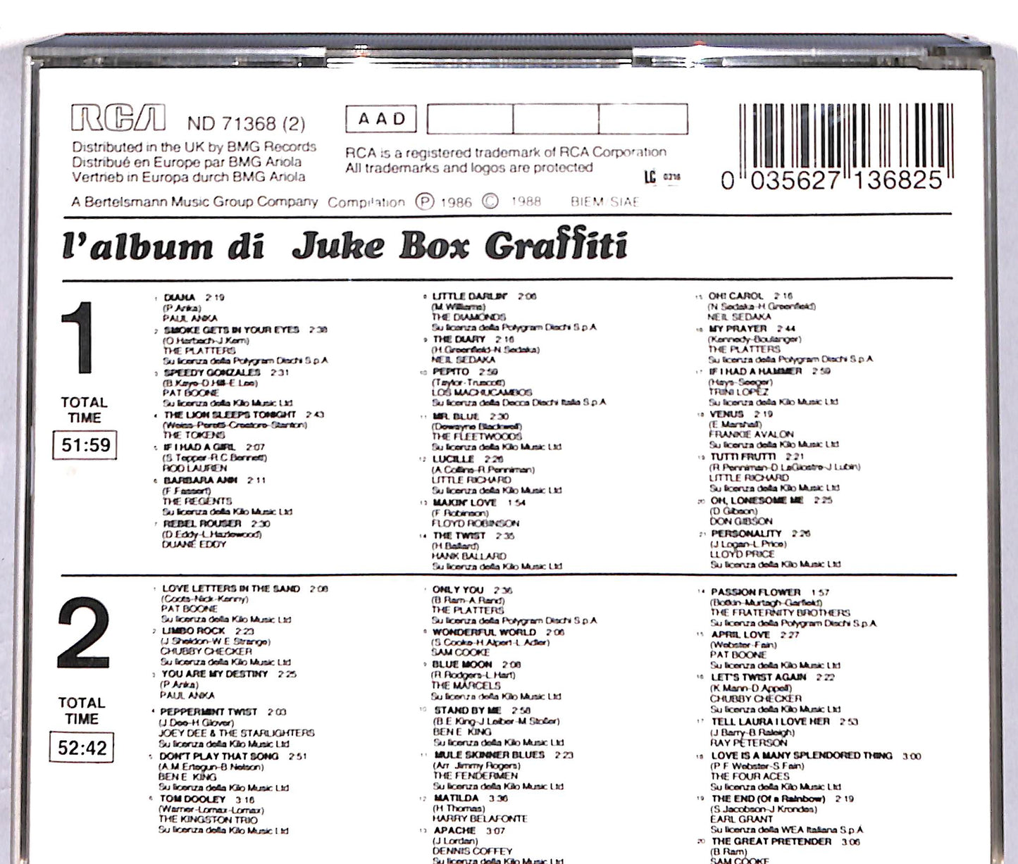 EBOND L'Album Di Juke-Box Graffiti CD CD040408