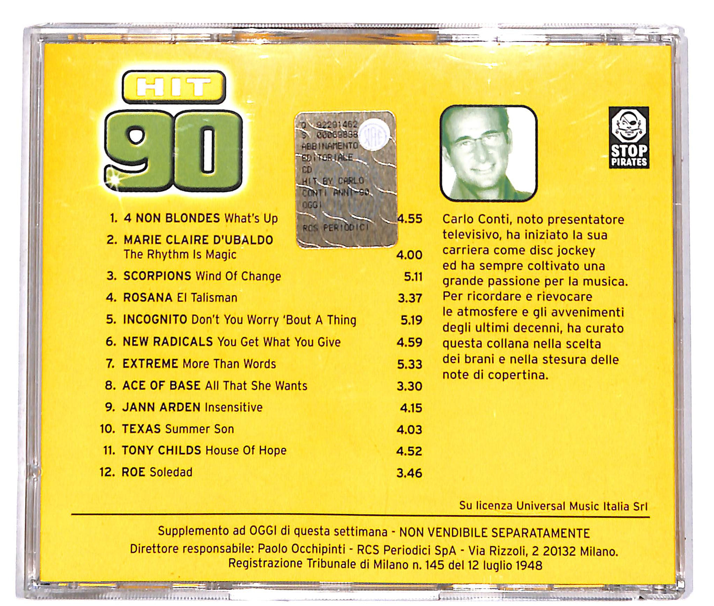 EBOND Carlo Conti Presenta Hit 90 - EDITORIALE CD CD040453