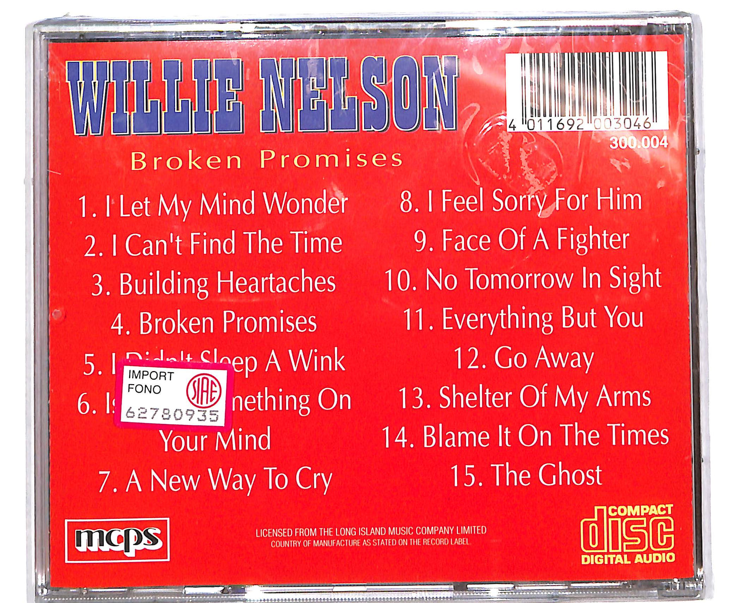 EBOND Willie Nelson - Broken Promises CD CD040503