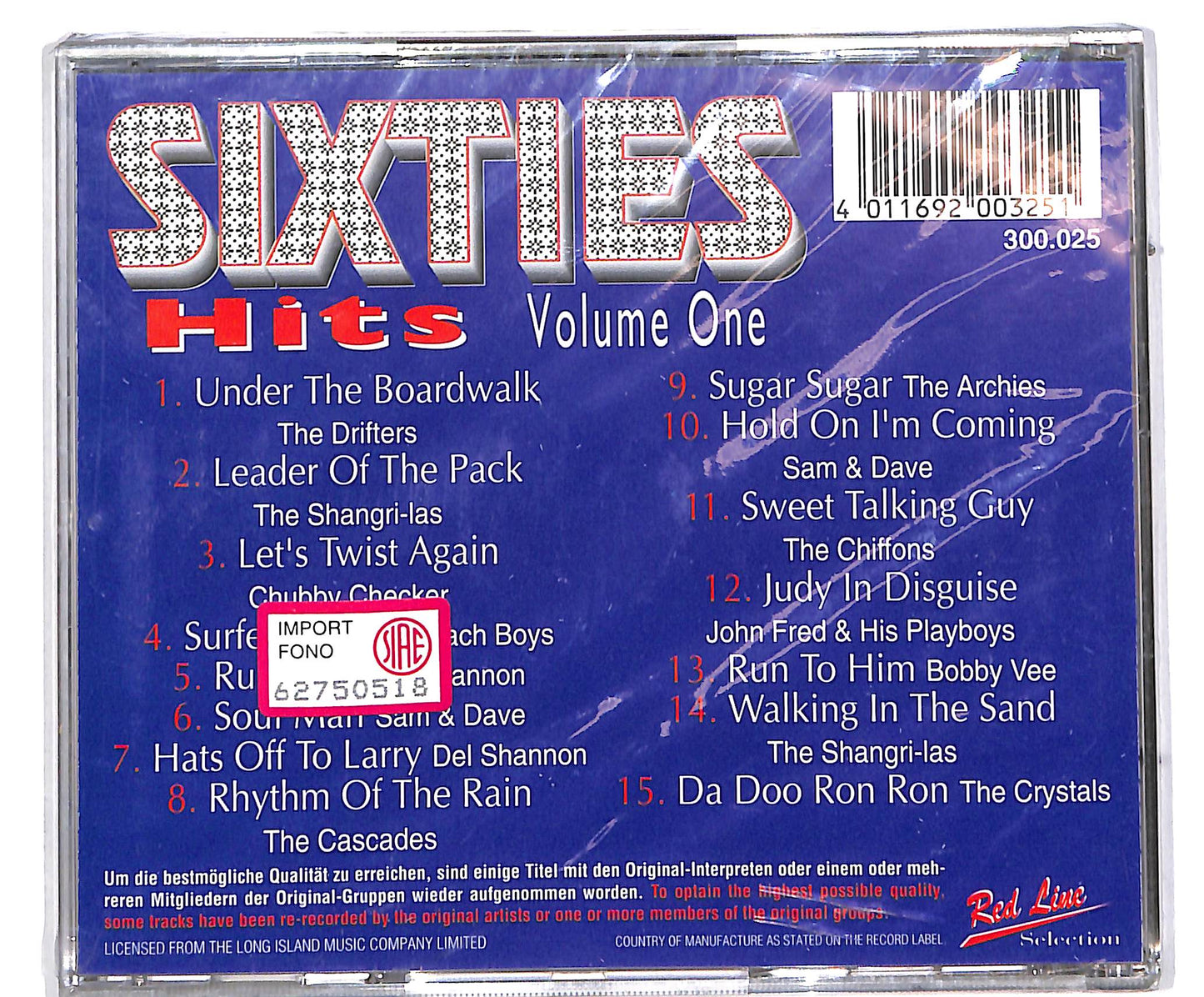 EBOND Sixties Hits Volume One CD CD040511