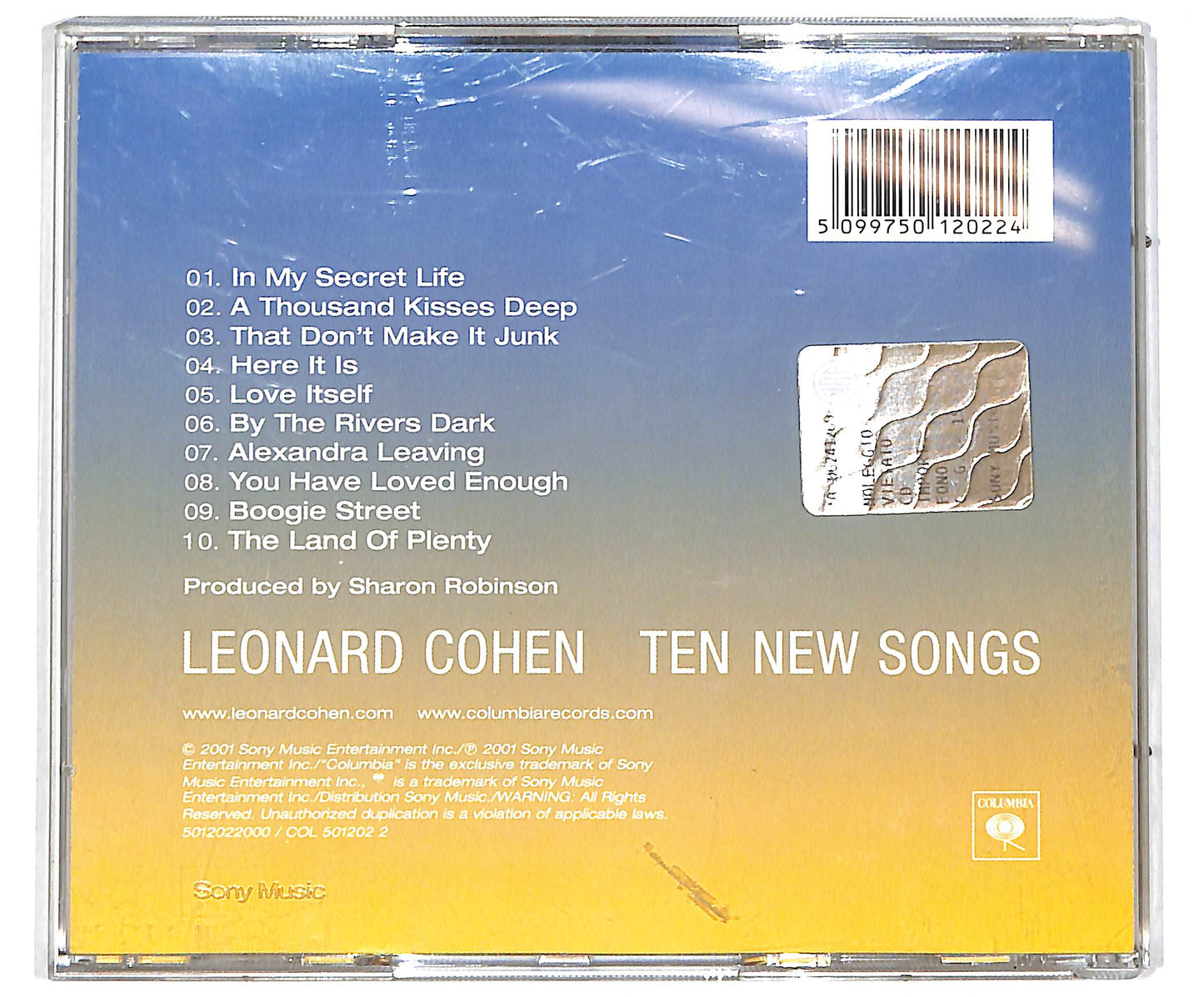EBOND Leonard Cohen - Ten New Songs CD CD040536