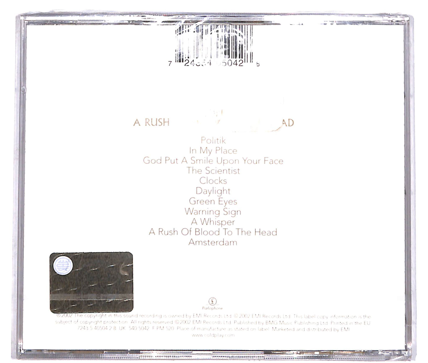 EBOND Coldplay - A Rush Of Blood To The Head CD CD040701