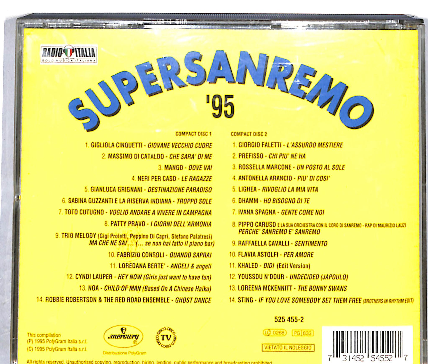 EBOND Various - Supersanremo '95 CD CD040735