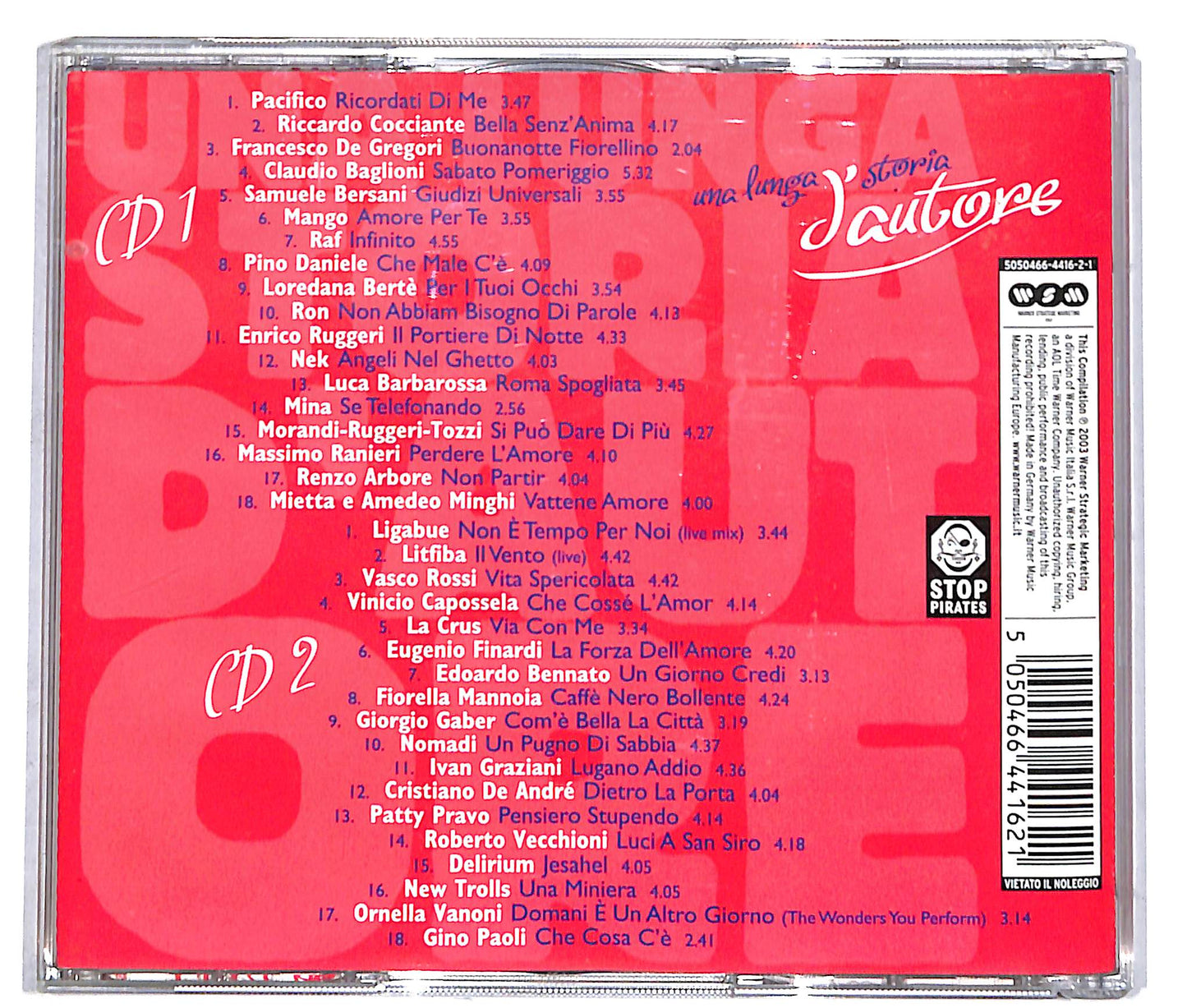 EBOND Una Lunga Storia D'Autore CD CD040745