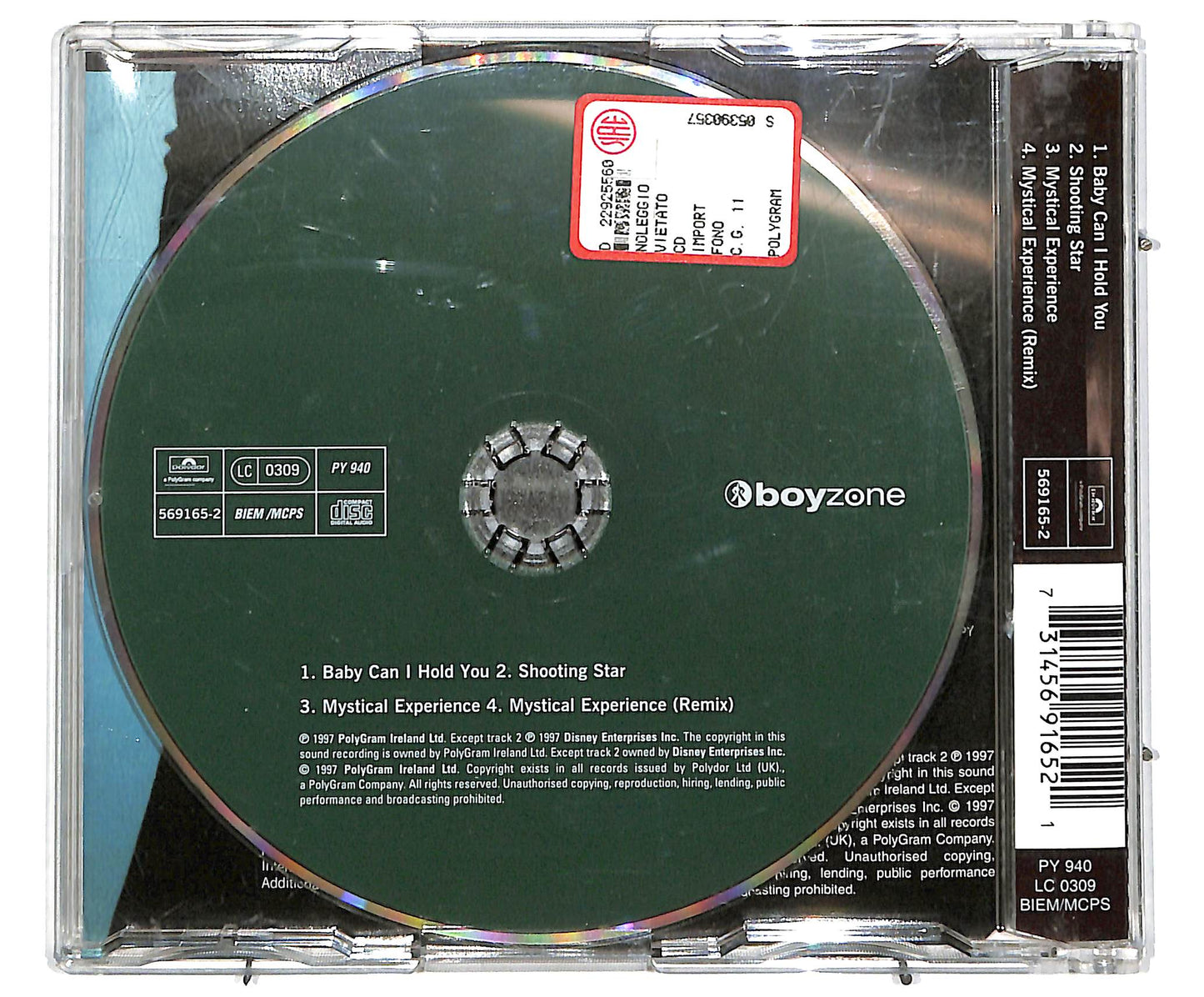 EBOND Boyzone - Baby Can I Hold You / Shooting Star CD CD040844