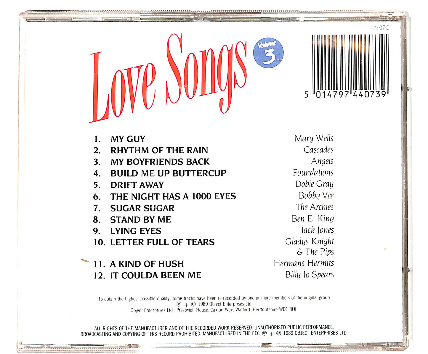EBOND Love Songs Volume 3 CD CD041131