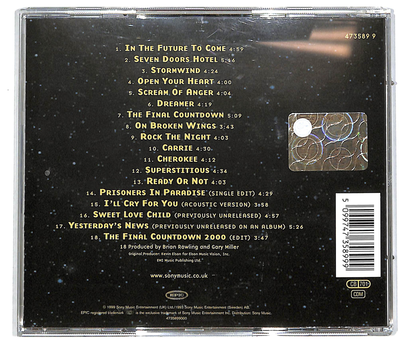 EBOND Europe - 1982 - 2000 CD CD041143
