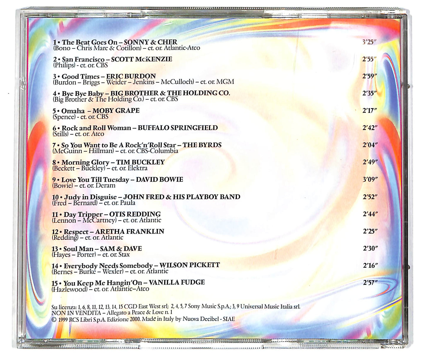 EBOND Peace & Love '60 • 1967-1 EDITORIALE CD CD041164