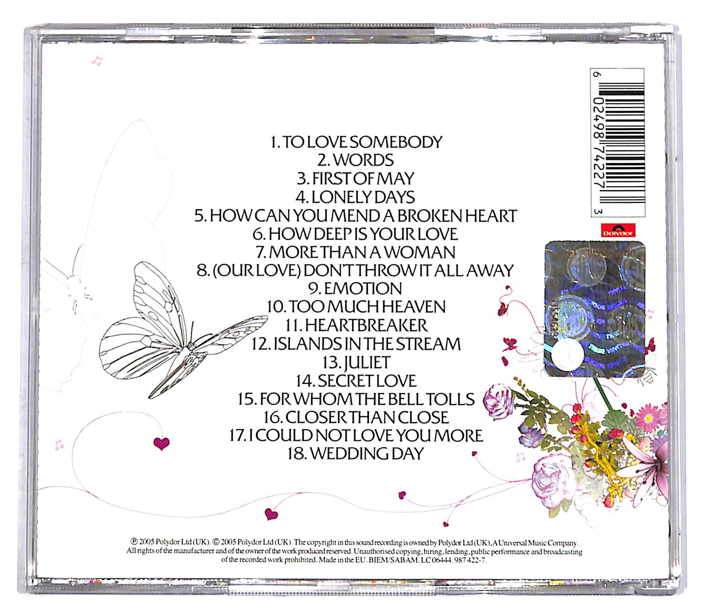 EBOND Bee Gees - Love Songs CD CD041240
