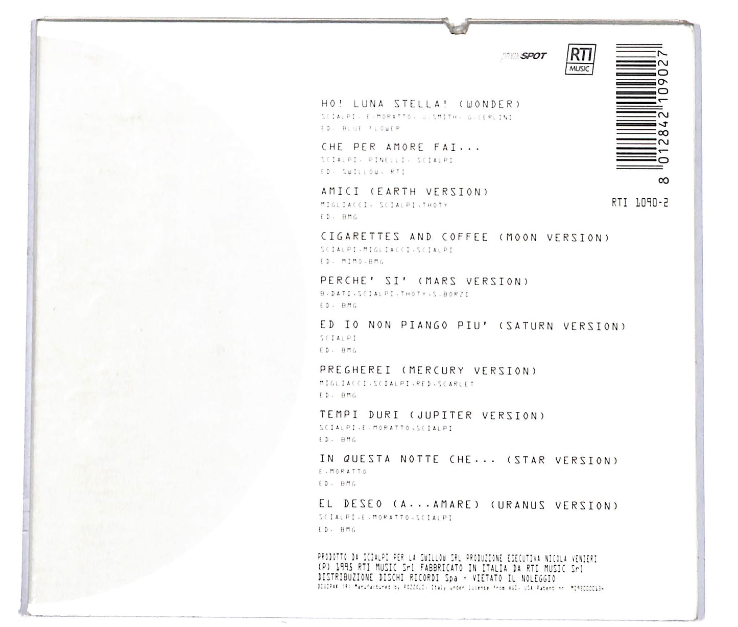 EBOND Scialpi - Spazio 1995 CD CD041248