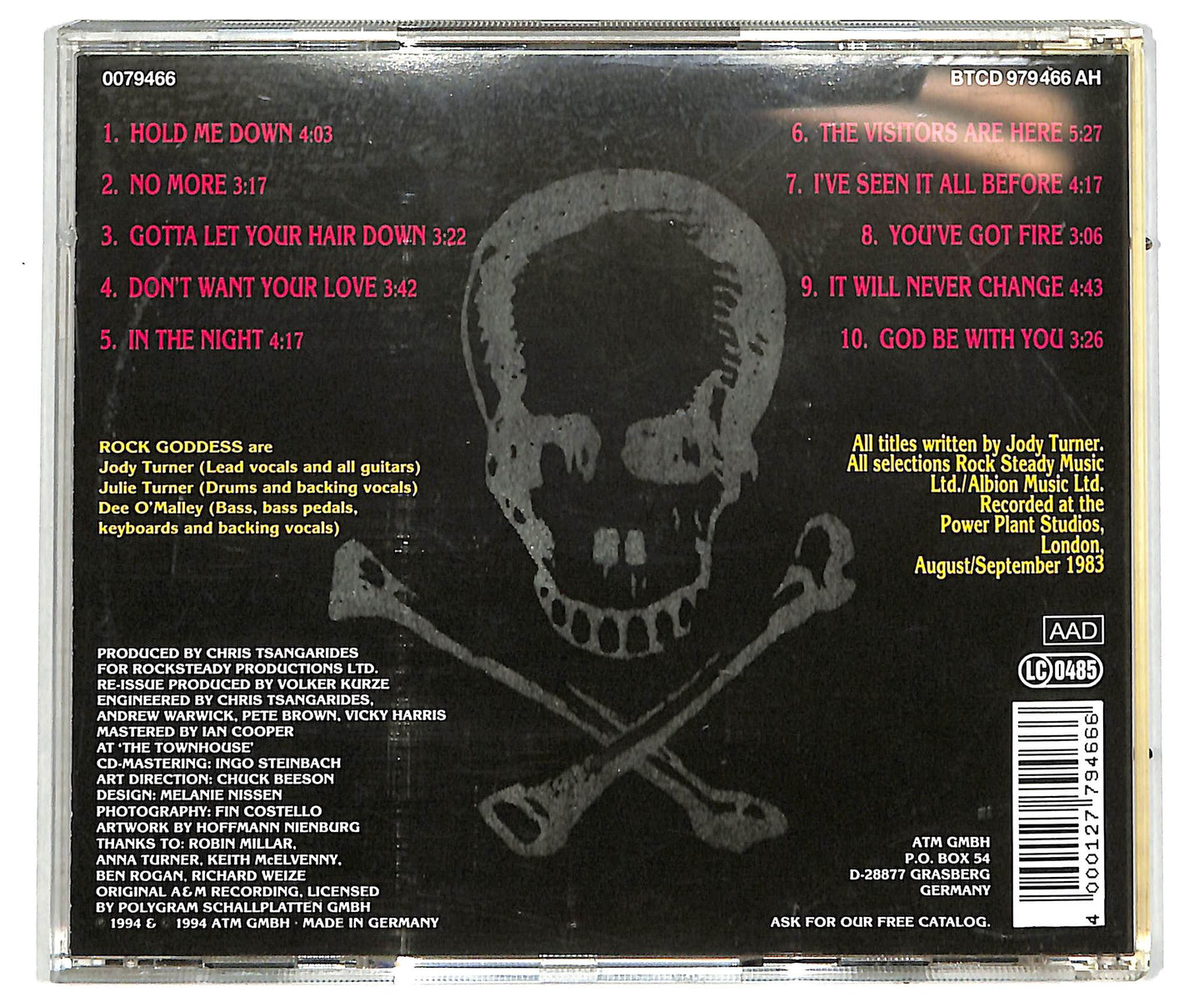 EBOND Rock Goddess - Hell Hath No Fury CD CD041316