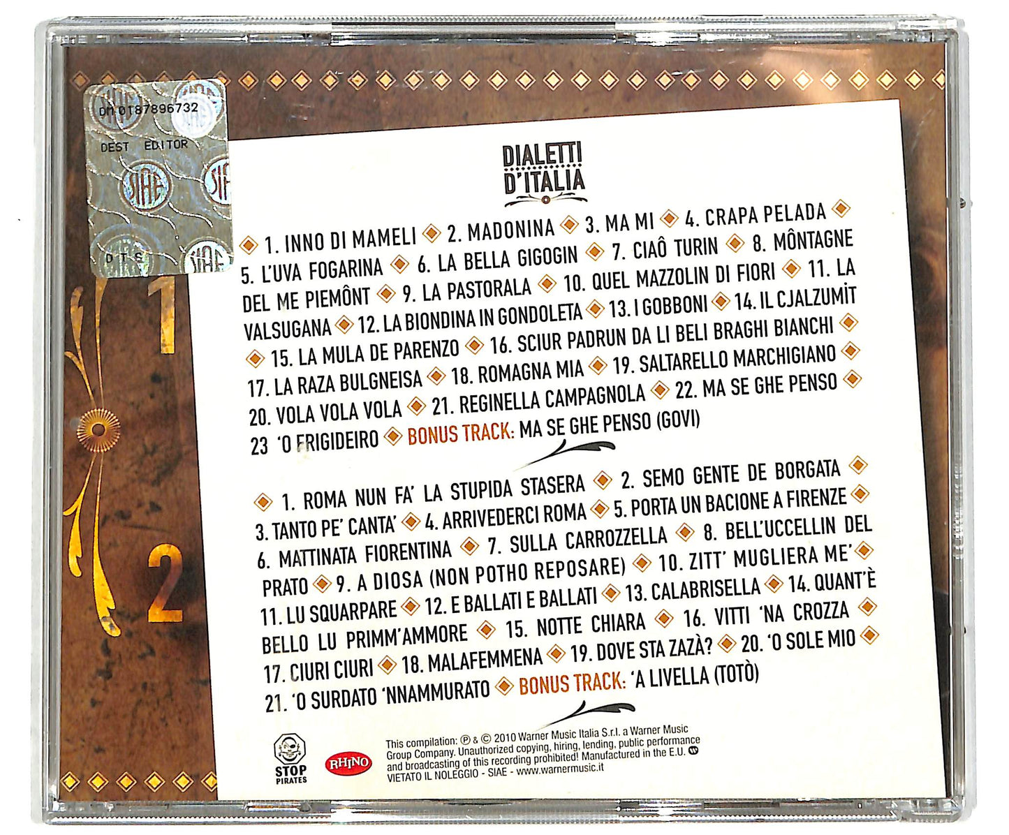 EBOND Dialetti D'Italia 2CD EDITORIALE CD041331