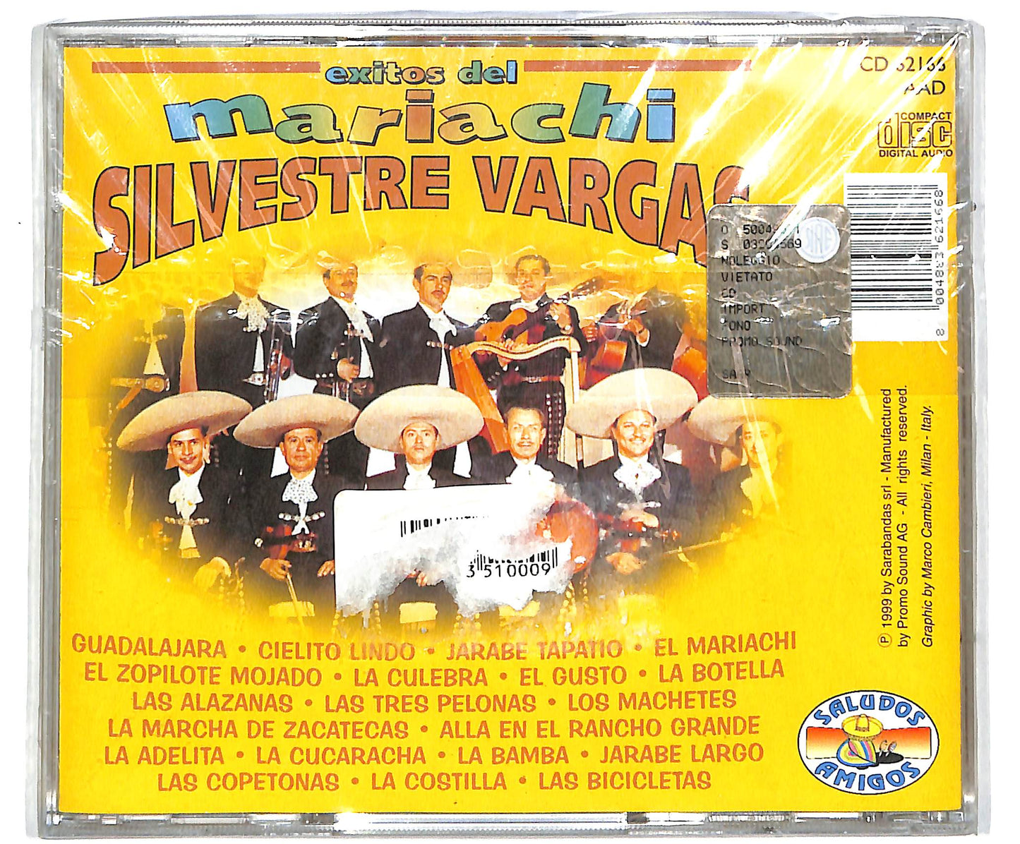 EBOND Silvestre Vargas- Exitos del Mariachi CD CD041347