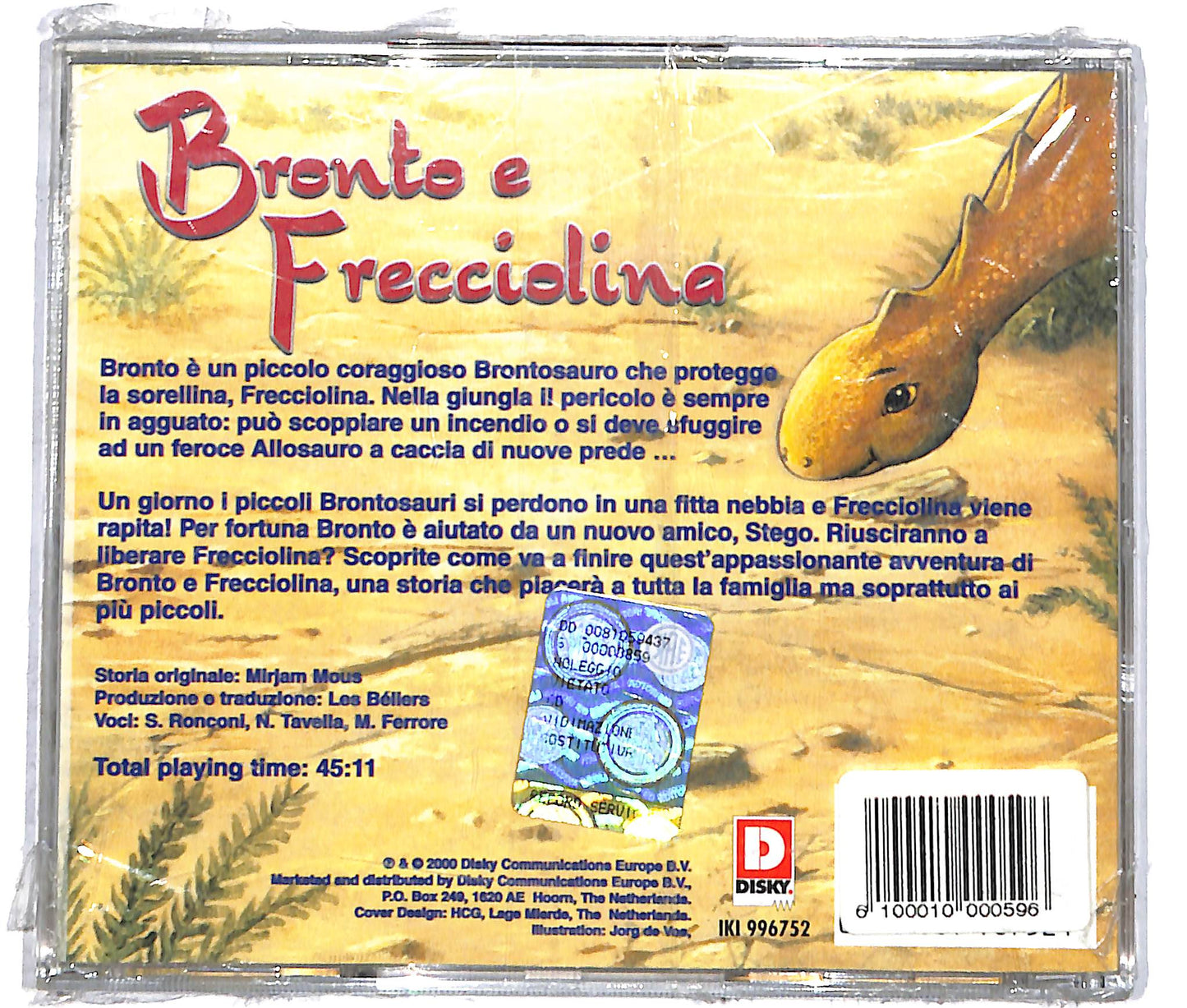 EBOND Bronto E Frecciolina Le Avventure Di Due Piccoli Dinosauri CD CD041425