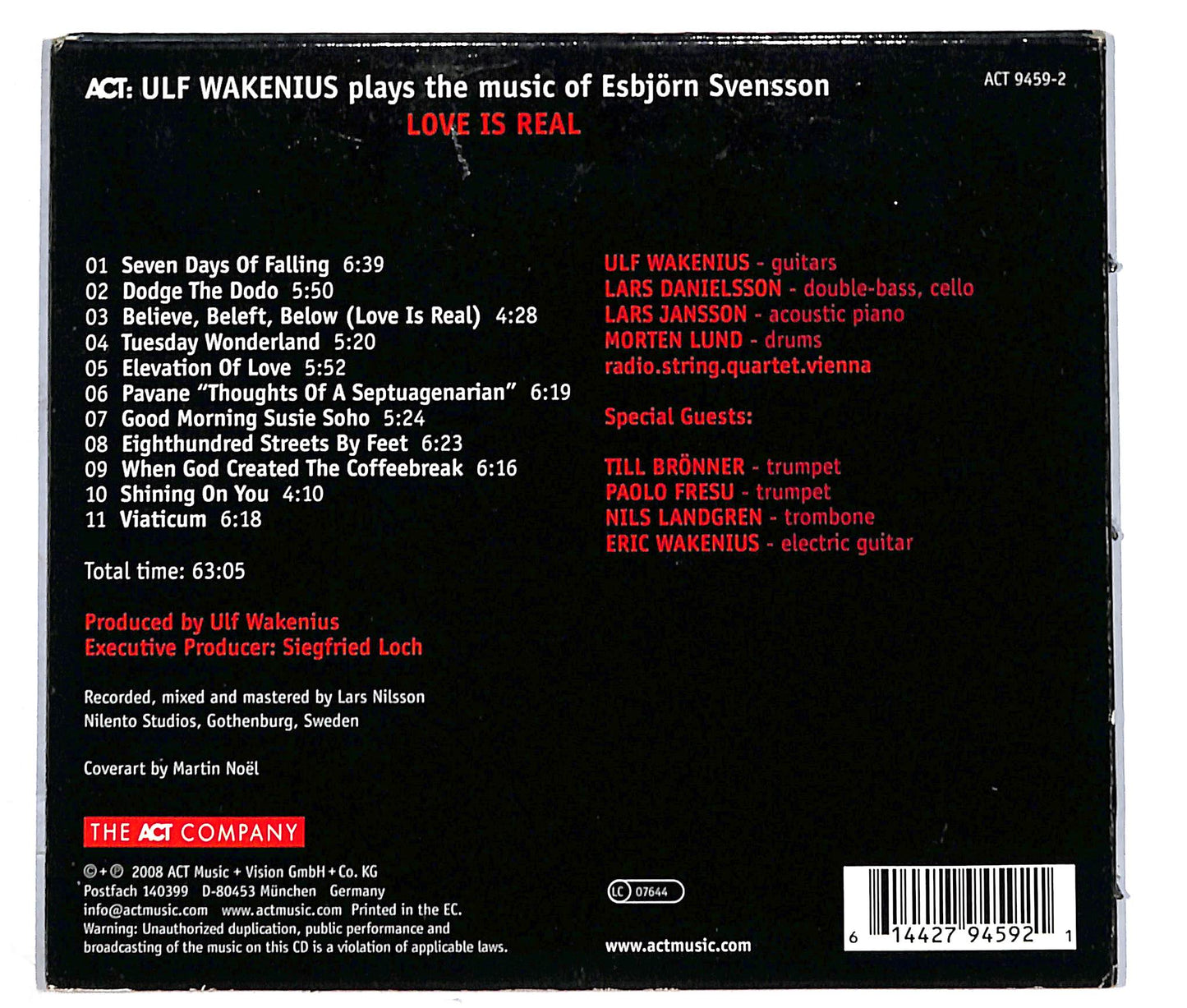 EBOND Ulf Wakenius - Love Is Real CD CD041517