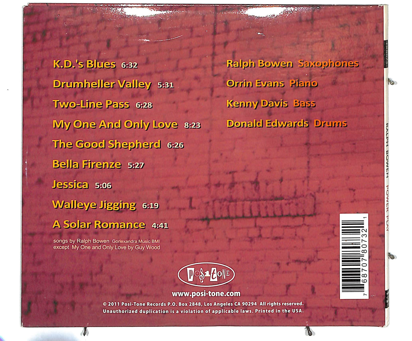 EBOND Ralph Bowen - Power Play CD CD041626