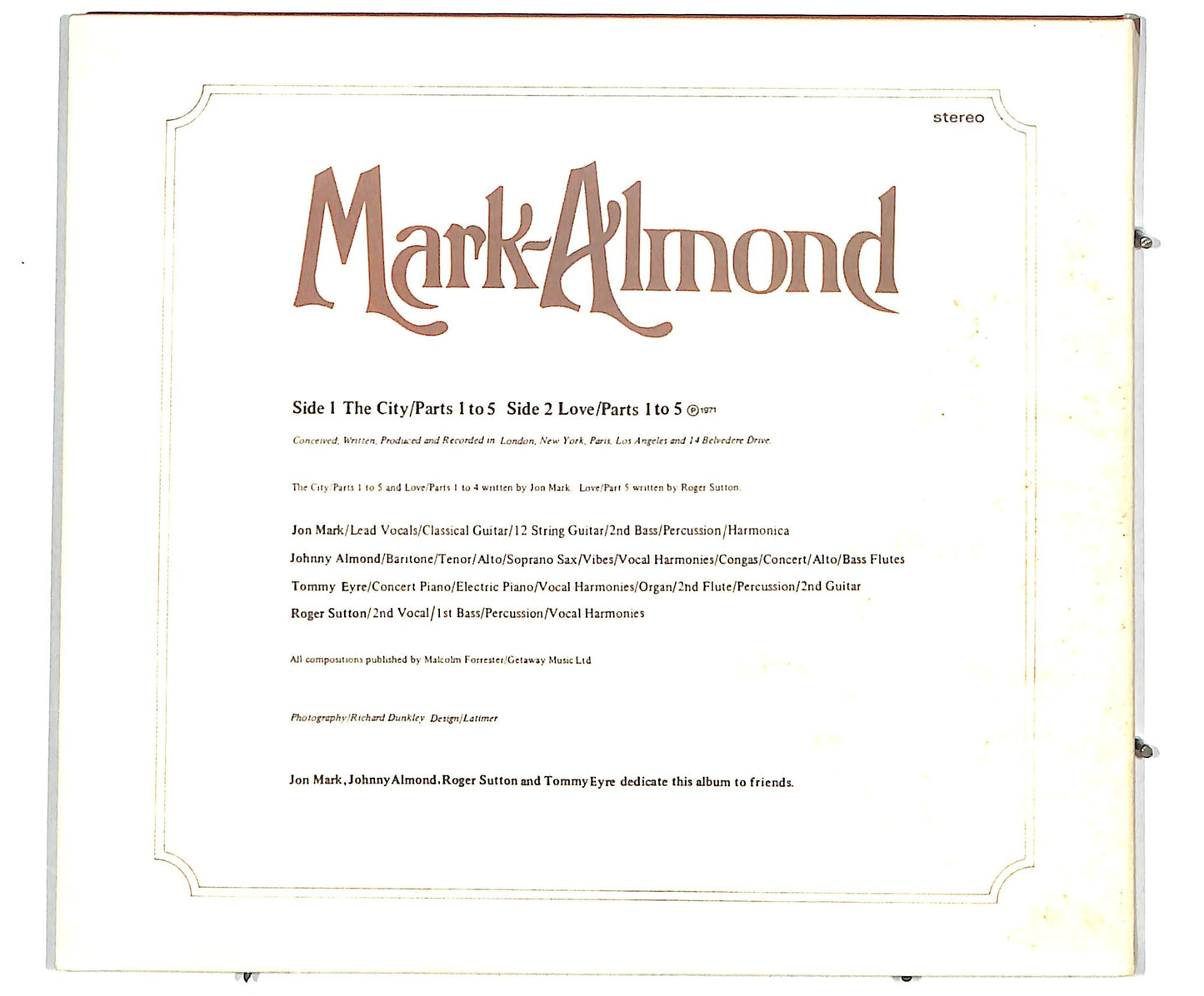 EBOND Mark-Almond - Mark-Almond CD CD041627