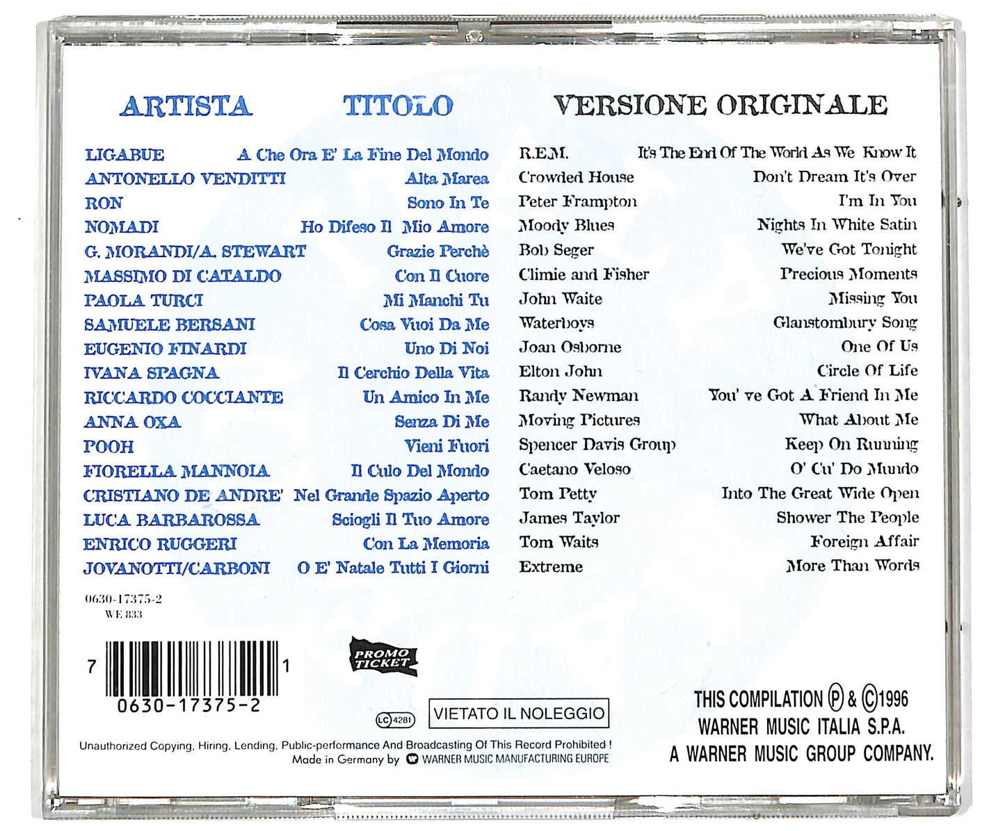 EBOND Made In Italy CD CD041840