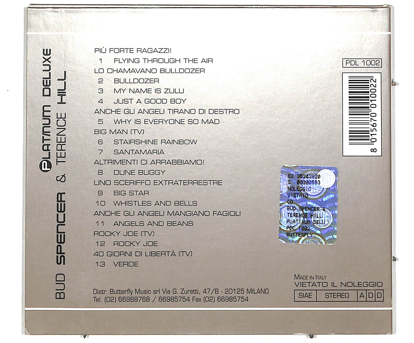 EBOND Bud Spencer & Terence Hill Platinum Deluxe Butterfly CD CD041850