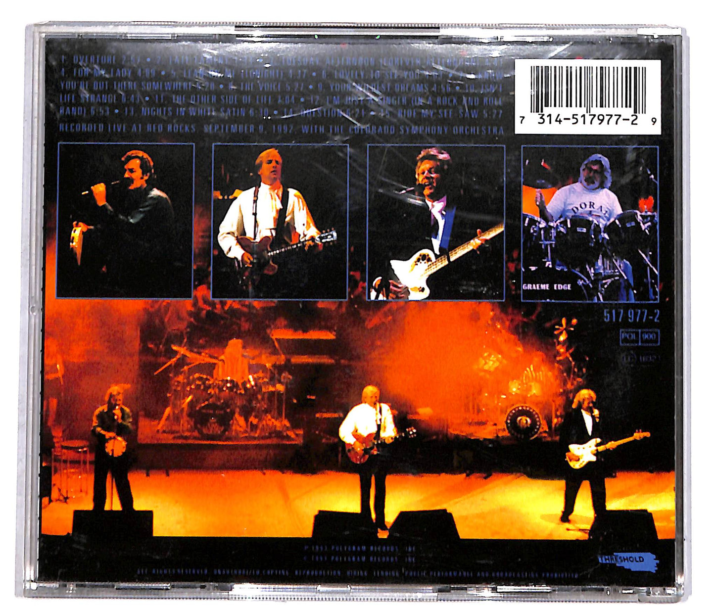 EBOND The Moody Blues - A Night At Red Rocks With The Colorado Symphony Orchestra CD CD041917
