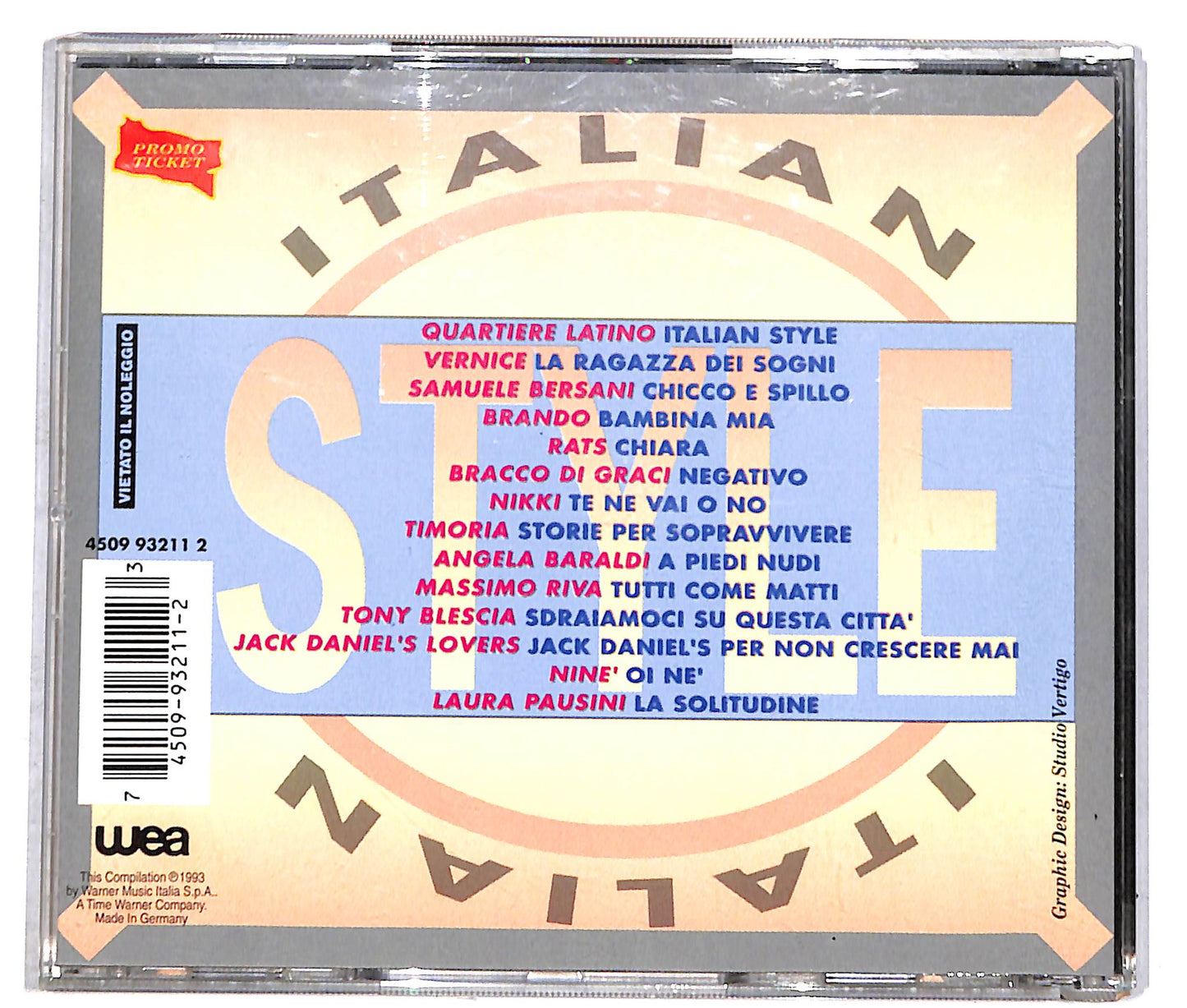 EBOND Italian Style La Compilation CD CD042025