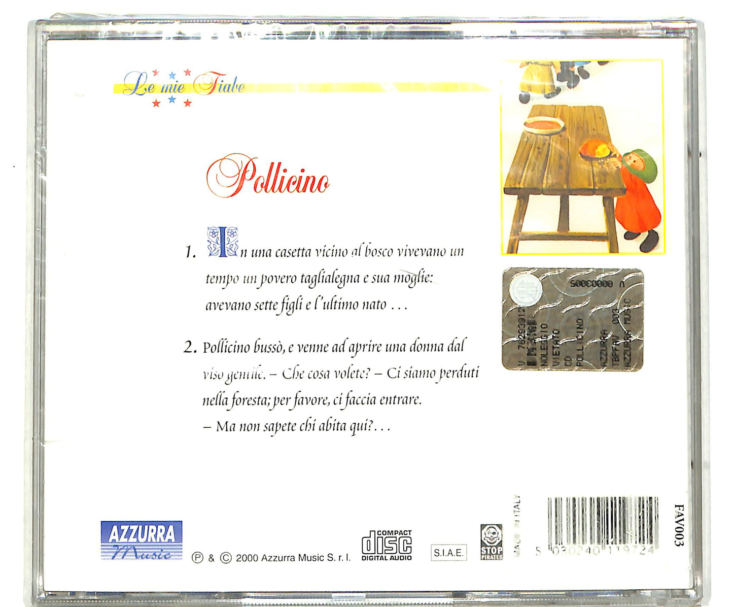 EBOND Le mie Fiabe - Pollicino CD CD042105