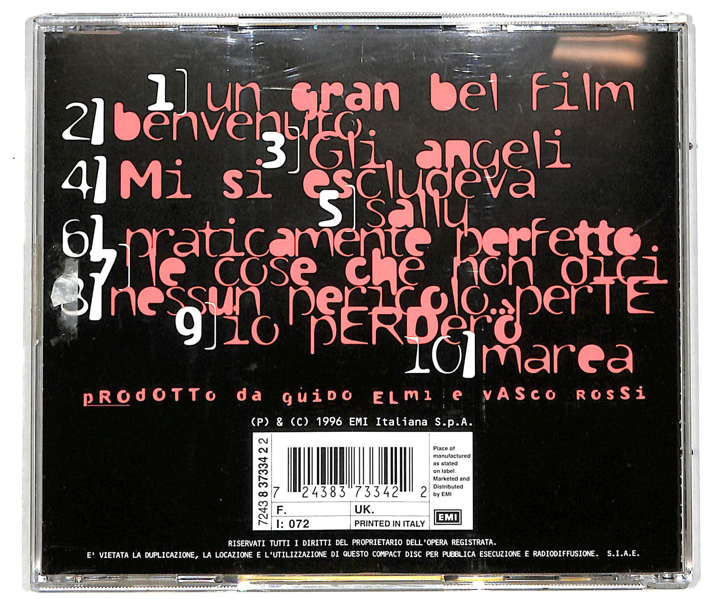 EBOND Vasco Rossi - Nessun Pericolo... Per Te CD CD042119