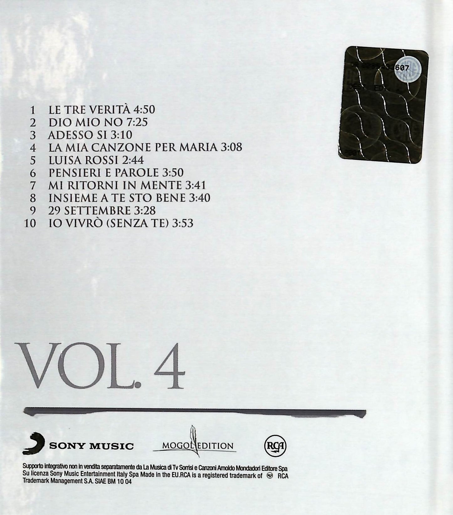 EBOND Lucio Battisti - Lucio Battisti - Vol. 4 EDITORIALE CD CD042146