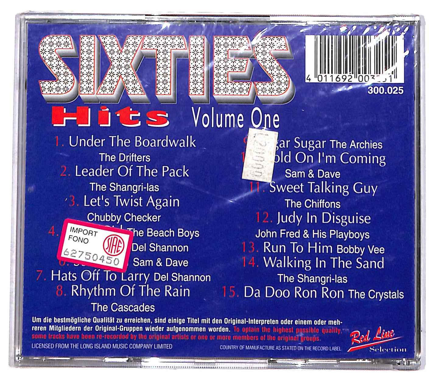 EBOND Sixties Hits Volume One CD CD042238