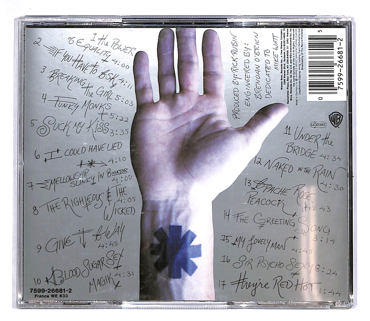 EBOND Red Hot Chili Peppers - Blood Sugar Sex Magik CD CD042329