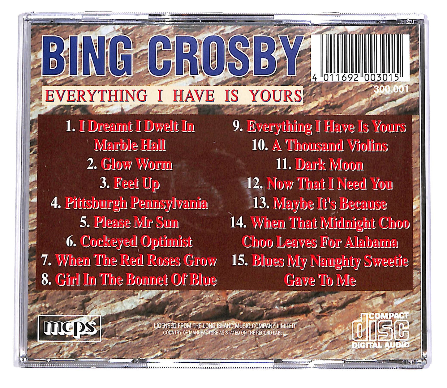 EBOND Bing Crosby - Everything I Have Is Yours CD CD042438