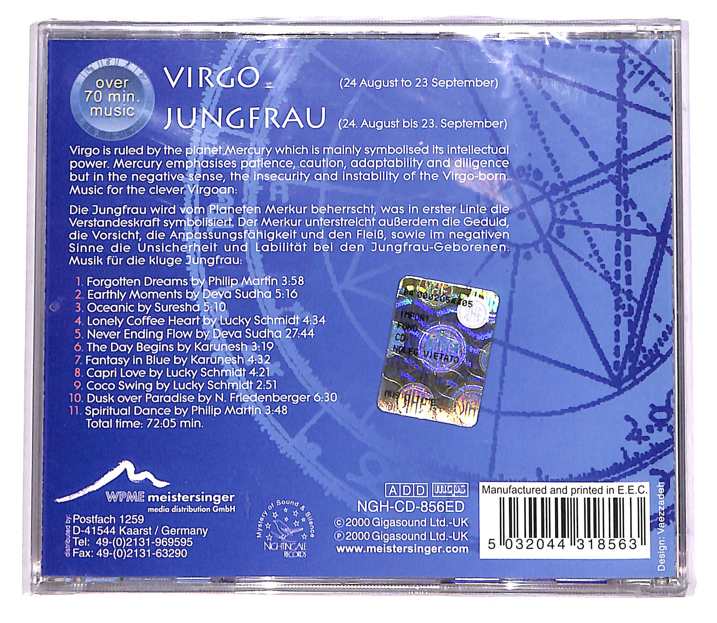 EBOND Virgo Jungfrau CD CD042504