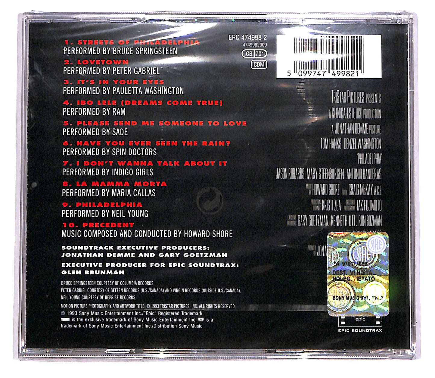 EBOND Philadelphia - Music From The Motion Picture CD CD042514