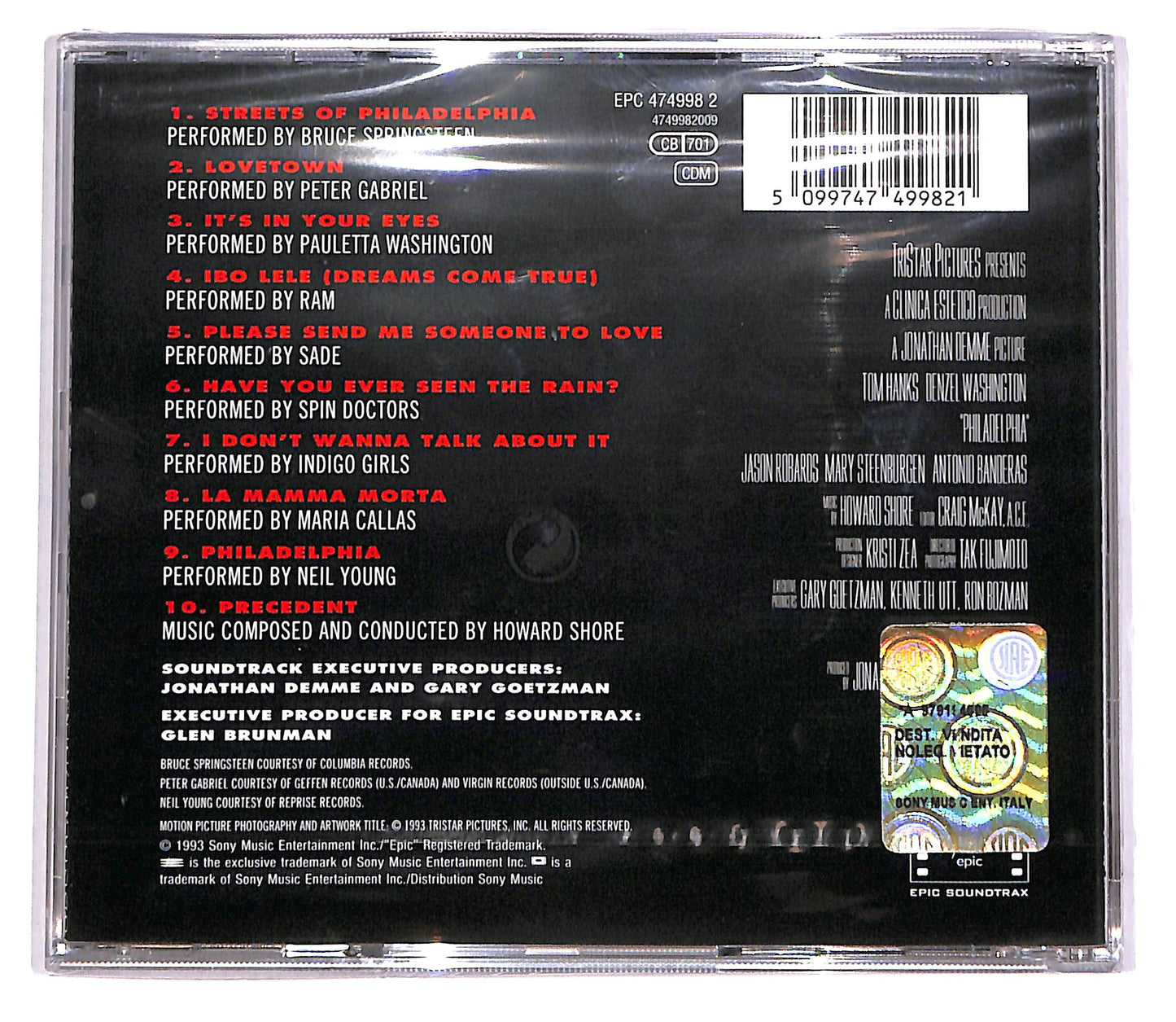 EBOND Philadelphia - Music From The Motion Picture CD CD042515