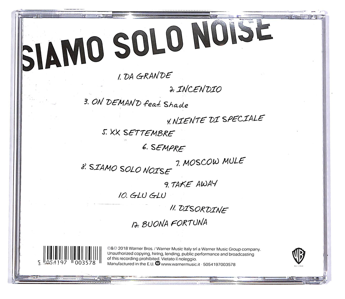 EBOND Benji & Fede - Siamo Solo Noise CD CD042605
