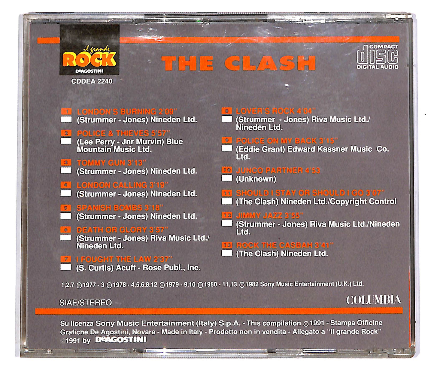 EBOND The Clash - The Clash EDITORIALE CD CD042723