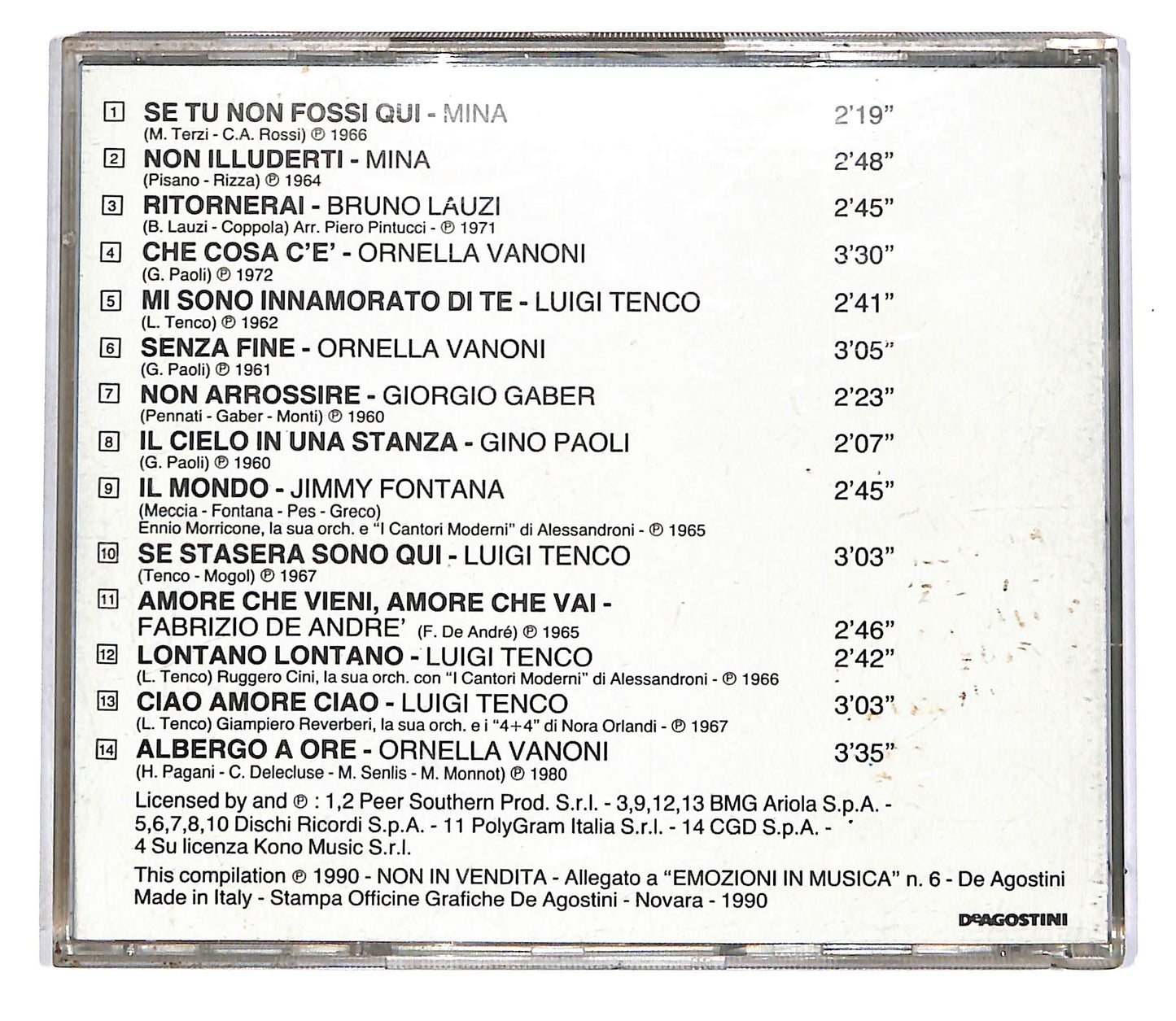 EBOND Various - Senza Fine EDITORIALE CD CD042737