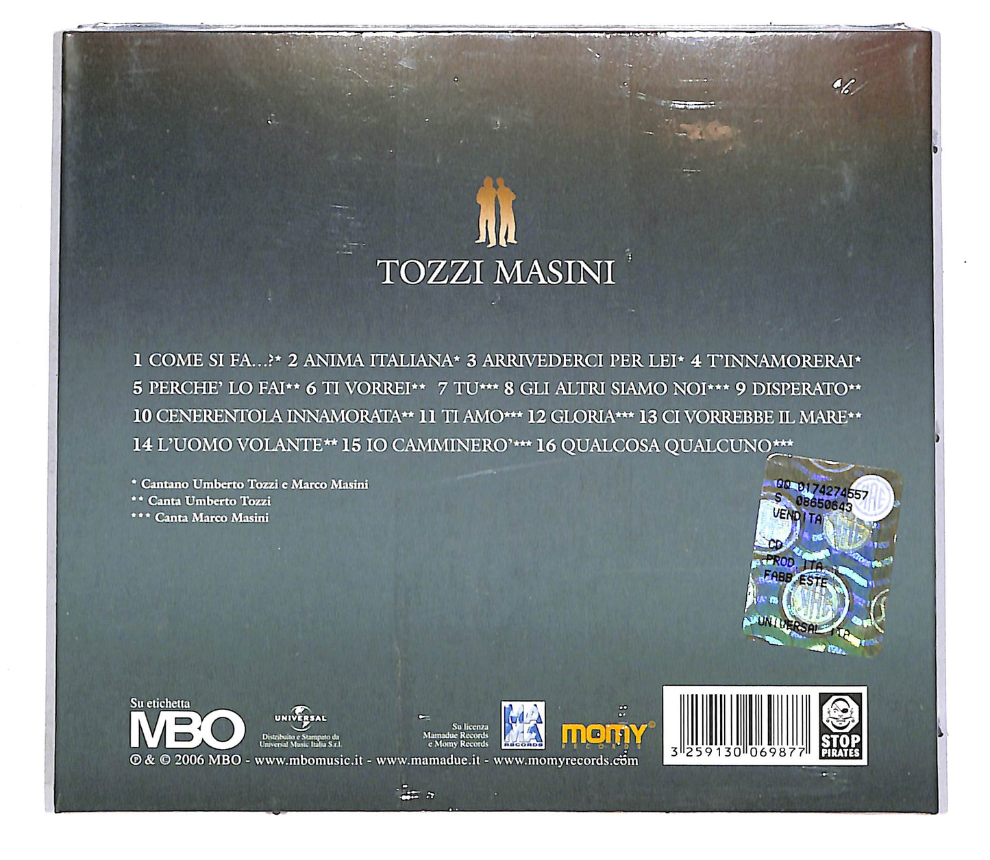 EBOND Tozzi Masini - Tozzi Masini CD CD042753