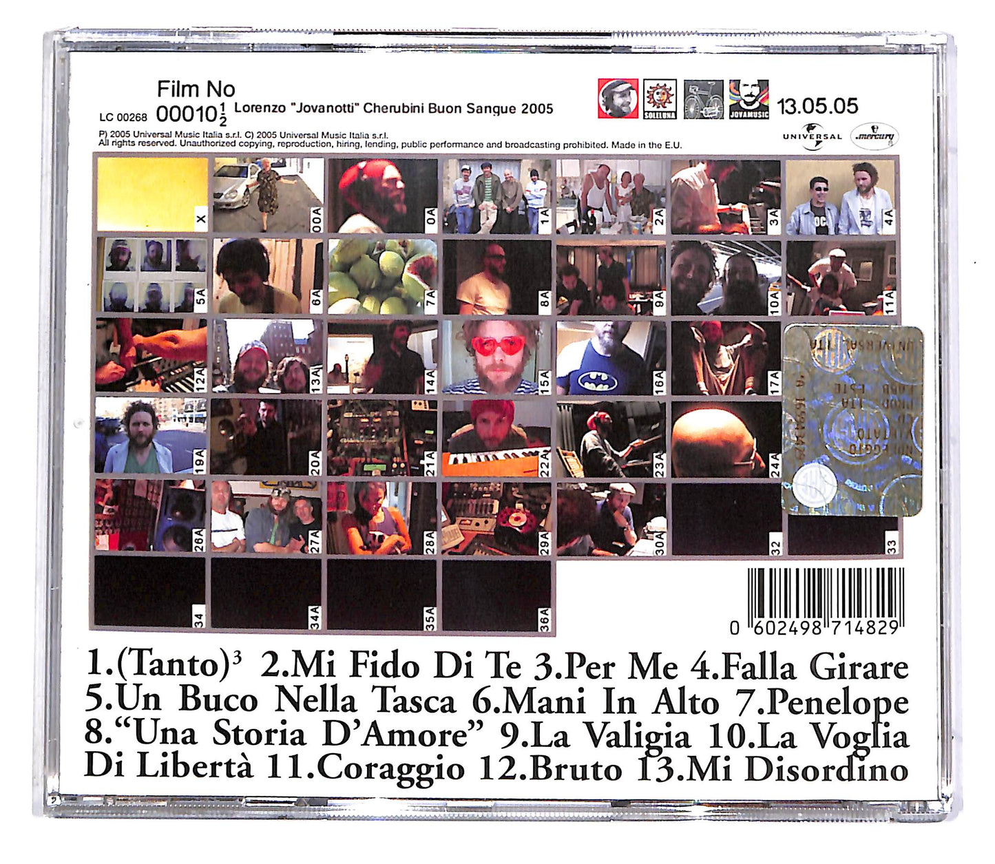 EBOND Lorenzo 'Jovanotti' Cherubini - Buon Sangue 2005 CD CD042804