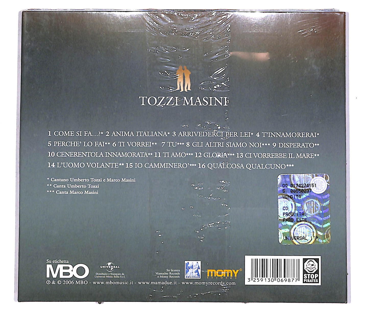 EBOND Tozzi Masini - Tozzi Masini CD CD042813