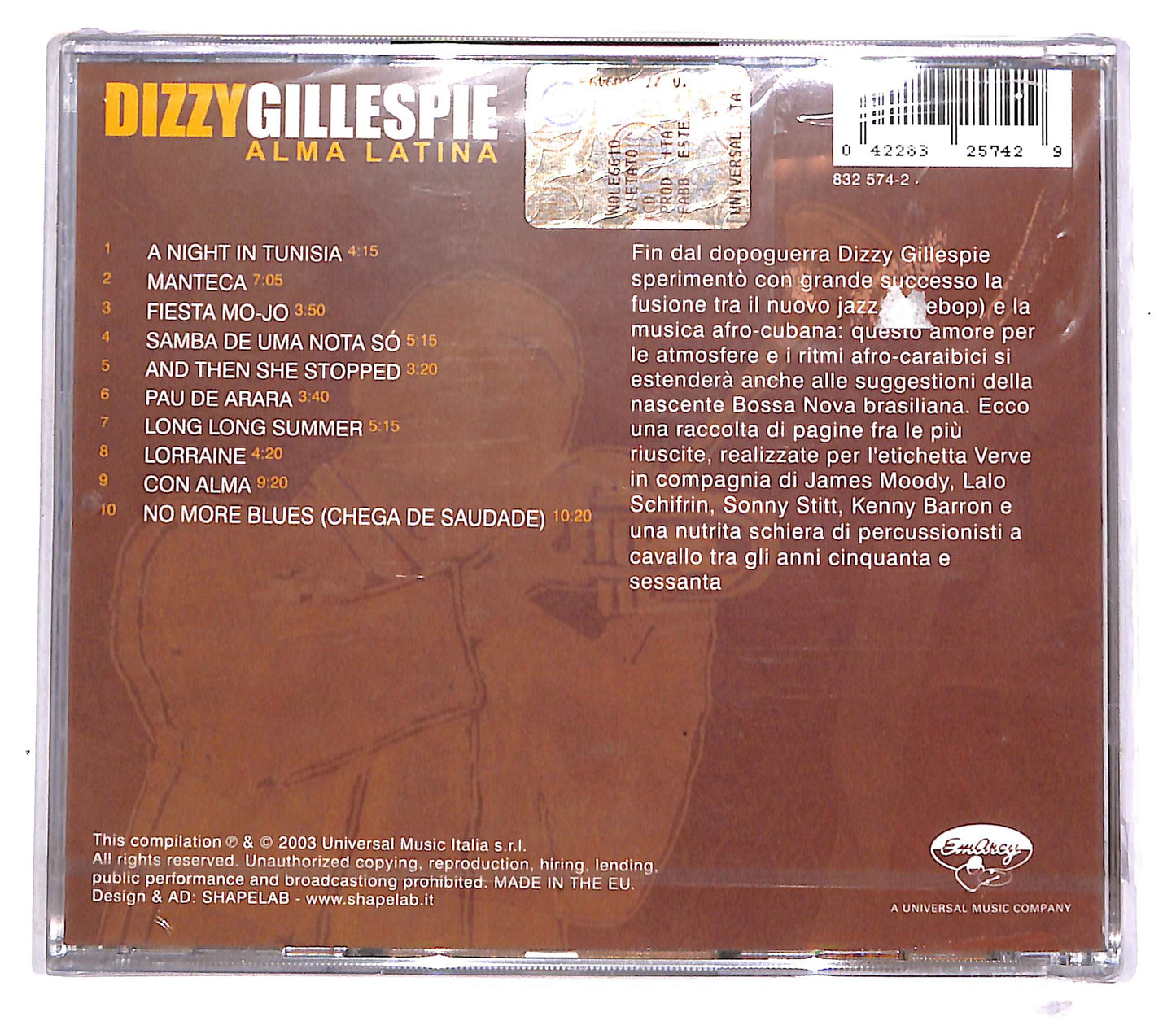EBOND Dizzy Gillespie - Alma Latina CD CD042851