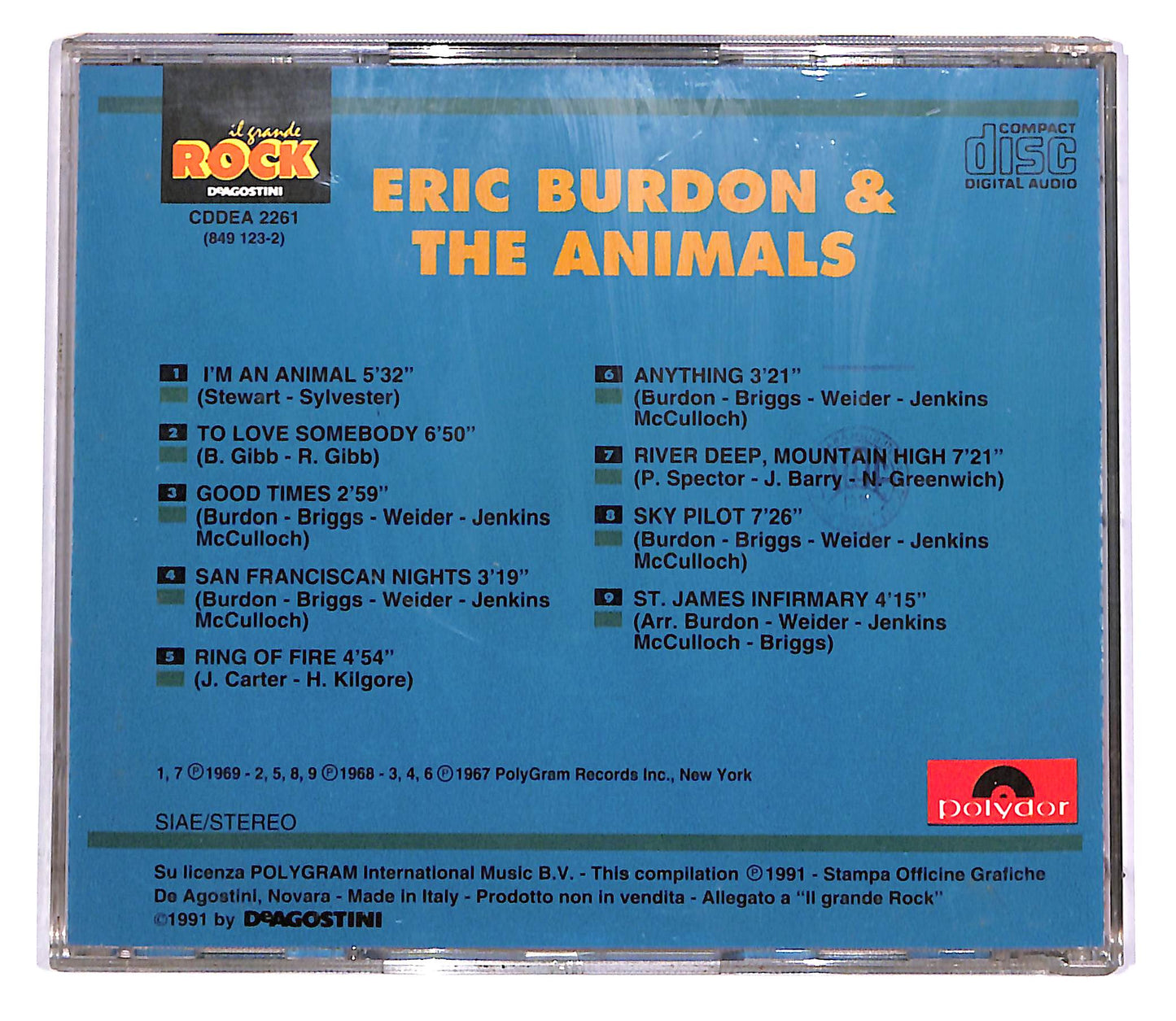 EBOND Eric Burdon & The Animals - Il Grande Rock EDITORIALE CD CD043056