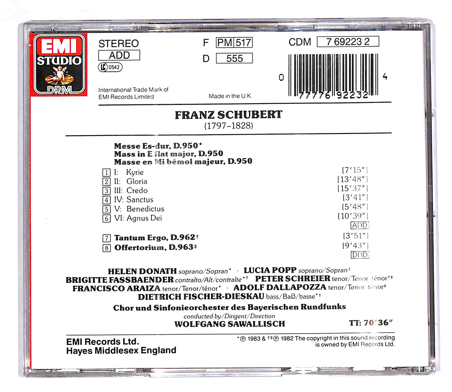 EBOND Schubert - Mass in e Flat CD CD043134